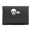 i live inside your face skull Accessory Pouches