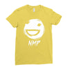 white nmp Ladies Fitted T-Shirt