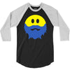 bearded smiley face 3/4 Sleeve Shirt