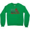 eat sleep bmx repeat Crewneck Sweatshirt