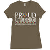 proud autism husband Ladies Fitted T-Shirt