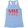 save red Racerback Tank