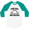 This Girl Loves Her Boyfriend 3/4 Sleeve Shirt