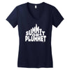 summit or plummet Women's V-Neck T-Shirt