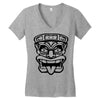 tiki mask hawaiian Women's V-Neck T-Shirt