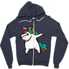 DABBİNG LEPRECHAUN UNİCORN Zipper Hoodie
