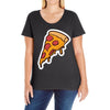 hot pizza Ladies Curvy T-Shirt