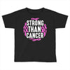 strong than cancer Toddler T-shirt