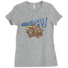 octopus with bubble gun goes pewpew Ladies Fitted T-Shirt