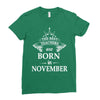 The best teachers are born in  November Ladies Fitted T-Shirt