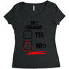 am i childish Women's Triblend Scoop T-shirt