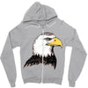 bald eagle Zipper Hoodie
