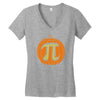 pumpkin pi Women's V-Neck T-Shirt