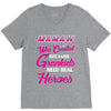 Mamaw Was Created Because Need Real Heroes V-Neck Tee