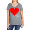 Besties Heart Family Matching Ladies Curvy T-Shirt
