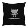 pitbull american pit bull spiked dog collar Throw Pillow