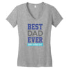 BEST DAD EVER Women's V-Neck T-Shirt