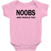 noobs are people too t shirt x large funny nerdy geek cod halo cool ga Baby Onesie