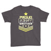 military, proud us army brother veteran u Youth Tee