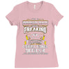 proud dad freaking Ladies Fitted T-Shirt