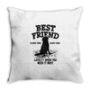 Best Friend Golden Throw Pillow