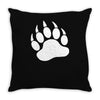 tiger paw sticker vinyl decal   wildcat claws print pet car window tru Throw Pillow