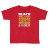 melanin african american woman Toddler T-shirt
