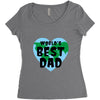World's Best Dad Look Like Women's Triblend Scoop T-shirt