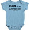 Feminist Noun Baby Onesie