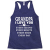 I Love You Grandpa Racerback Tank