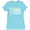 milk was a bad choice Ladies Fitted T-Shirt