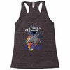 who loves rotweiller Racerback Tank