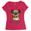 ravenpaw pug Women's Triblend Scoop T-shirt