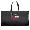 trump 2016 election make america great again Weekender Totes