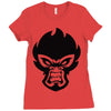 mean monkey Ladies Fitted T-Shirt