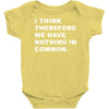 i think, therefore Baby Onesie
