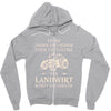 weihnachten landwirt Zipper Hoodie