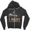 I Want To Leave Zipper Hoodie