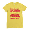 casual friday Ladies Fitted T-Shirt