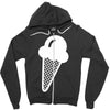 ice cream cone funny Zipper Hoodie