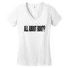 all about boo Women's V-Neck T-Shirt