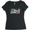retro italo disco Women's Triblend Scoop T-shirt