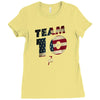 team 10 american flag Ladies Fitted T-Shirt