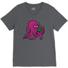 purple octopus playing the bagpipes V-Neck Tee