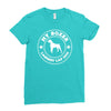 my boxer is the world's largest lap dog Ladies Fitted T-Shirt