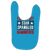 star spangled hammered Baby Bibs