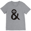 peace and love tshirt party heart tee no war stoner hippie sign ladies V-Neck Tee