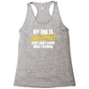 my job is top secret Racerback Tank