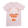 The world's greatest dad belongs to me Fathers Day Ladies Fitted T-Shirt