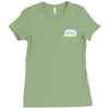 minimal typing bubble pocket tee Ladies Fitted T-Shirt